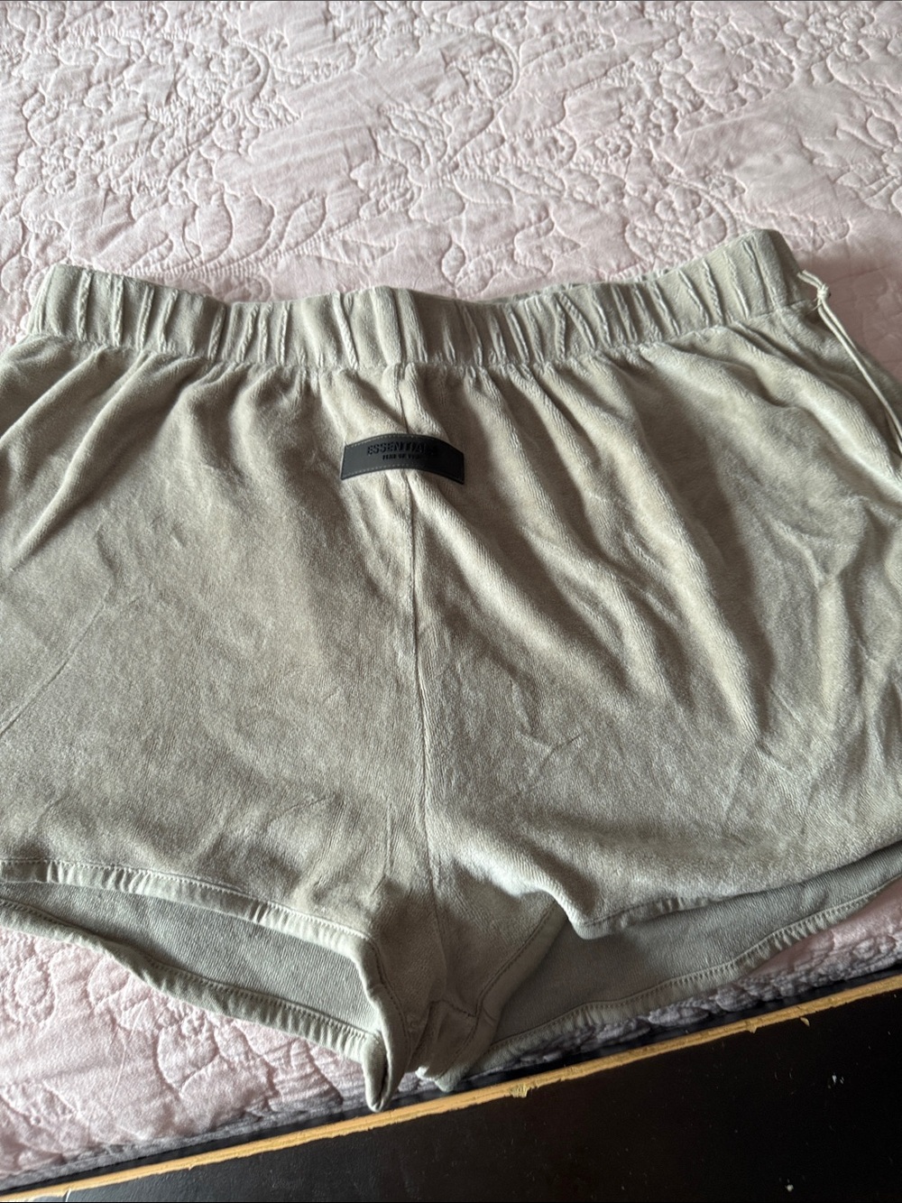 Fear of God Women's Light Sage Athletic Lounge Shorts
